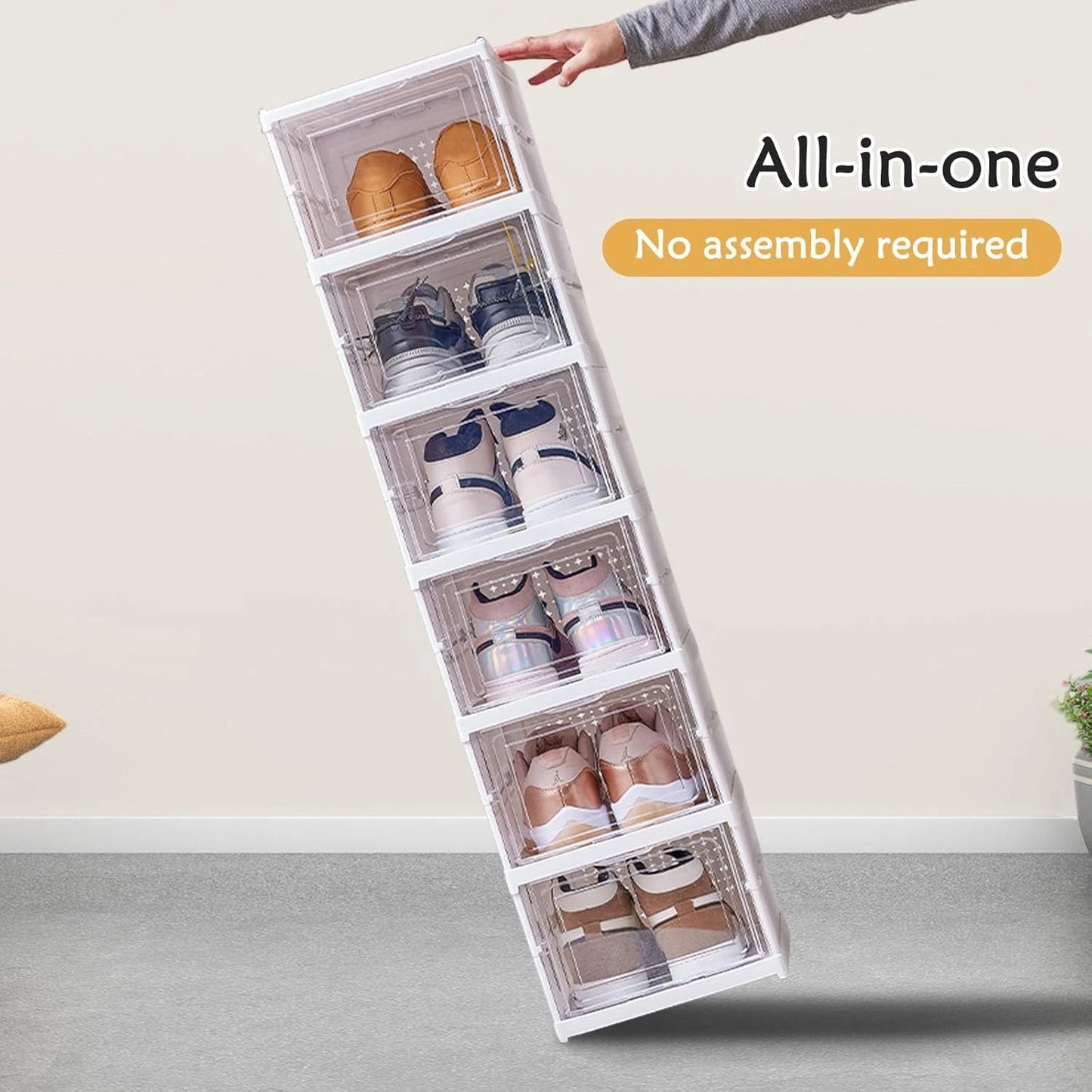 خزانة الاحذية القابلة للطي 6 طوابق